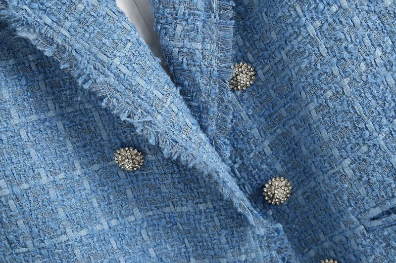 ZXQJ Tweed Women Elegant Blue Blazers 2021 Fashion Ladies Vintage Loose Blazer Jackets Casual Female Streetwear Suits Girls Chic
ZXQJ Tweed Women Elegant Blue Blazers 2021 Fashion Ladies Vintage Loose Blazer Jackets Casual Female Streetwear Suits Girls Chic