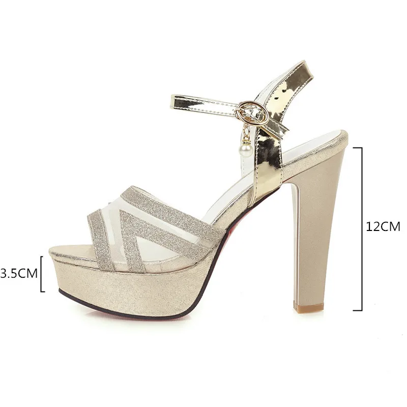 New Gold Silver Bling Mesh Platform Luxury Sandals Super High Heels Summer Womens Shoes Party Bride Wedding Sandal
New Gold Silver Bling Mesh Platform Luxury Sandals Super High Heels Summer Womens Shoes Party Bride Wedding Sandal