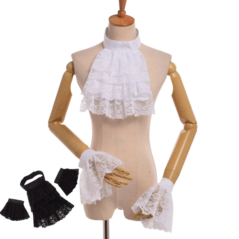 Victorian Jabot Collar Men Lace Neck Ruffs Vintage White Black Colonial Ruffled Neck Accessory Dressing-up Ruffle Collar Anime
Victorian Jabot Collar Men Lace Neck Ruffs Vintage White Black Colonial Ruffled Neck Accessory Dressing-up Ruffle Collar Anime