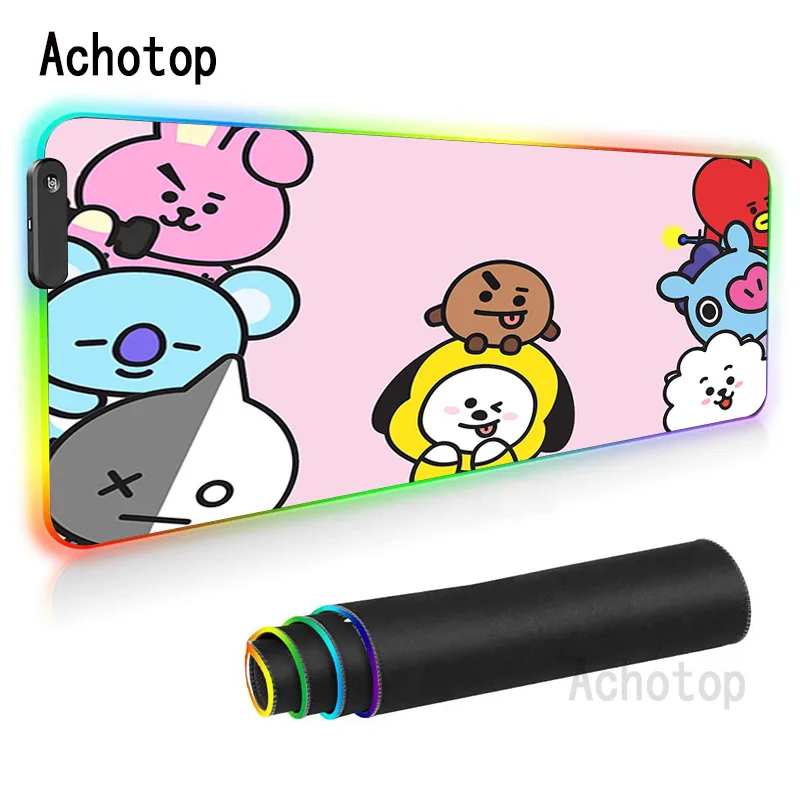 RGB BT21 Mouse Pad Large Mini Pc Mousepad LED Gamer for Game Mat Tapis de Souris Kawaii Gaming Accessories Wrist Rest Desk Mats
RGB BT21 Mouse Pad Large Mini Pc Mousepad LED Gamer for Game Mat Tapis de Souris Kawaii Gaming Accessories Wrist Rest Desk Mats
