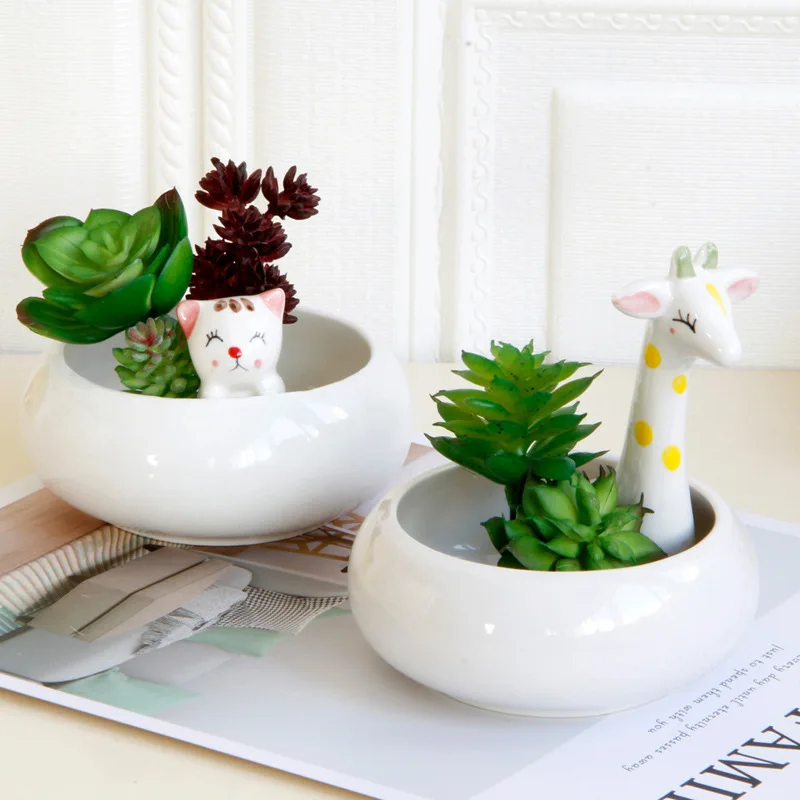 Creative cartoon cute little animal family garden bonsai plant succulent potted cactus flower balcony decorative flower pot
Creative cartoon cute little animal family garden bonsai plant succulent potted cactus flower balcony decorative flower pot