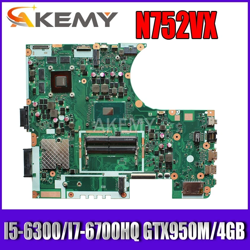 Akemy N752VX I5-6300 / I7-6700HQ CPU GTX950M/4GB laptop motherboard For Asus N752 N752V N752VX N752VW laptop Motherboard
Akemy N752VX I5-6300 / I7-6700HQ CPU GTX950M/4GB laptop motherboard For Asus N752 N752V N752VX N752VW laptop Motherboard