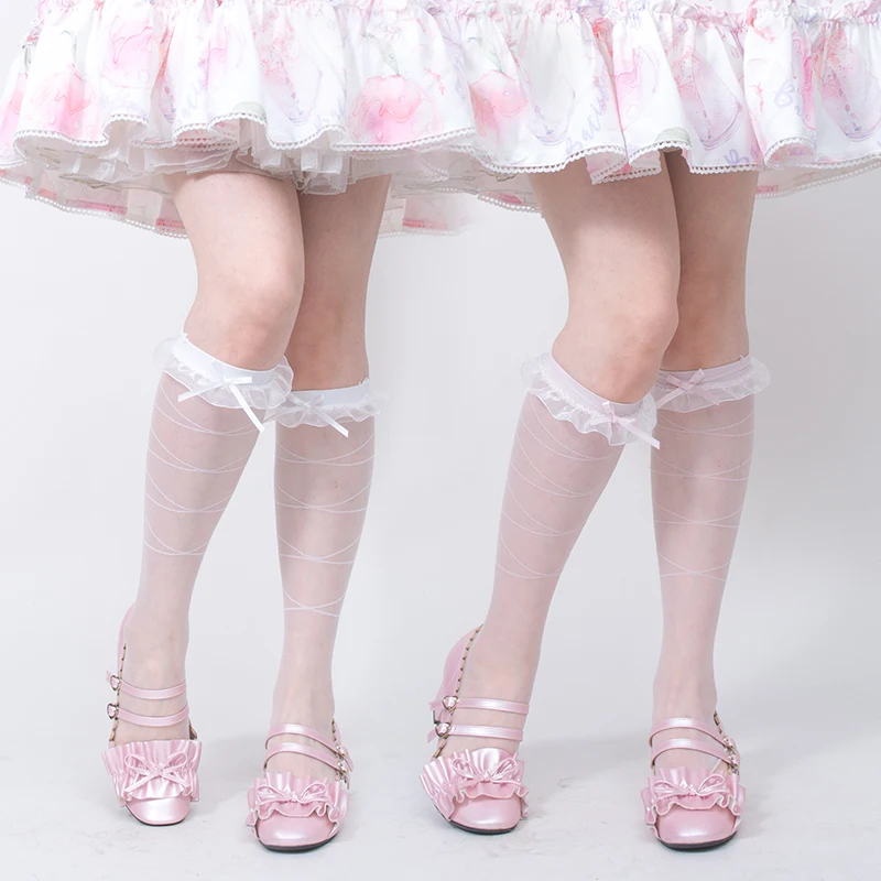 Japanese Lolita Bandage Socks Women's Student Summer Mid Tube Socks Lolita Solid Color Lace Ultra-Thin Stockings Sweet
Japanese Lolita Bandage Socks Women's Student Summer Mid Tube Socks Lolita Solid Color Lace Ultra-Thin Stockings Sweet