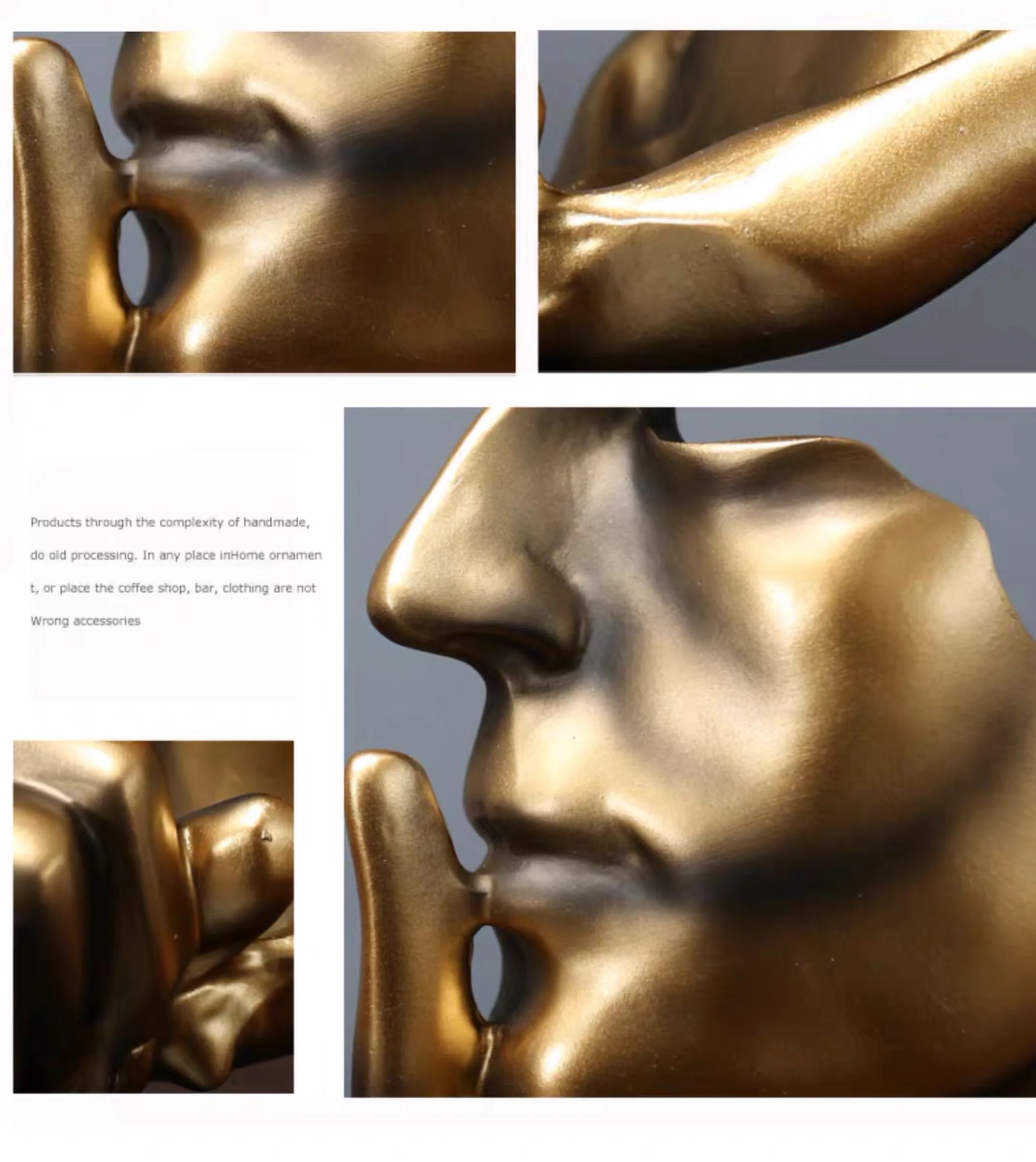 Big gold silence resin Abstract Sculpture resin Silence Is Gold Desk ornaments Office Home
Big gold silence resin Abstract Sculpture resin Silence Is Gold Desk ornaments Office Home
