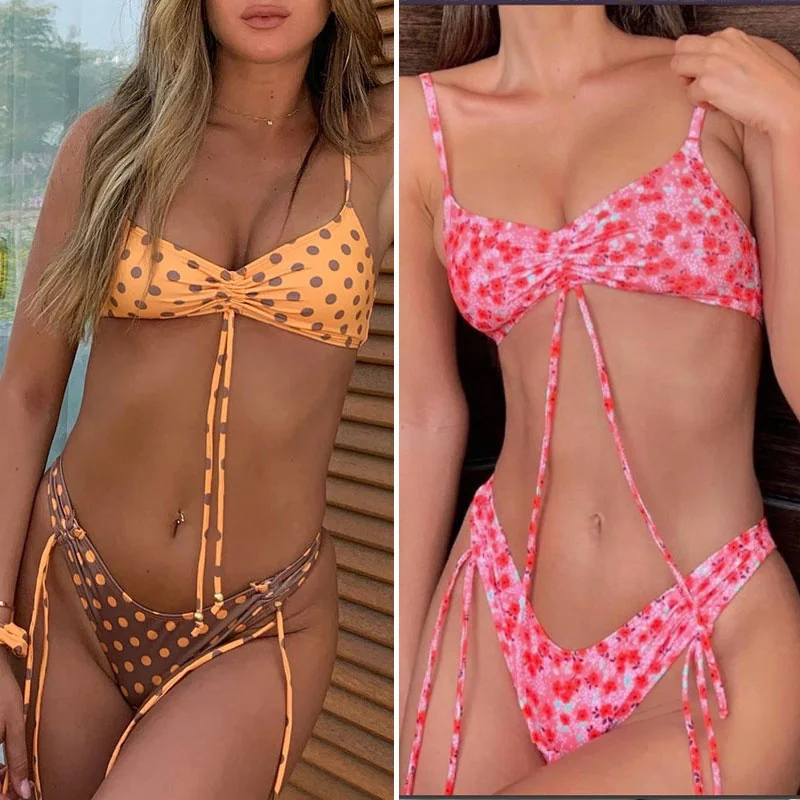Zrtak 2021 бикини пуш-ап стринги купальники женские сексуальные кулиски купальный костюм для женщин винтажный принт бикини комплект в горошек К...
Zrtak 2021 бикини пуш-ап стринги купальники женские сексуальные кулиски купальный костюм для женщин винтажный принт бикини комплект в горошек К...