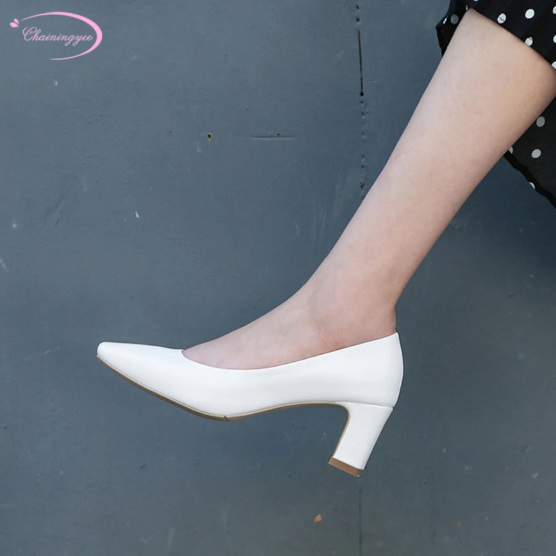 Casual style square toe nature leather pumps fashion slip-on white black gray green high-heeled thick heels women's shoes
Casual style square toe nature leather pumps fashion slip-on white black gray green high-heeled thick heels women's shoes