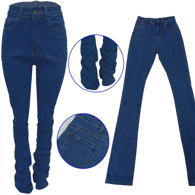 All-match High Aesthetic Blue High-waist Pleated Denim Stacked Trousers Fall 2020 Women's Clothing Fashion Tight Pocket Trousers
All-match High Aesthetic Blue High-waist Pleated Denim Stacked Trousers Fall 2020 Women's Clothing Fashion Tight Pocket Trousers