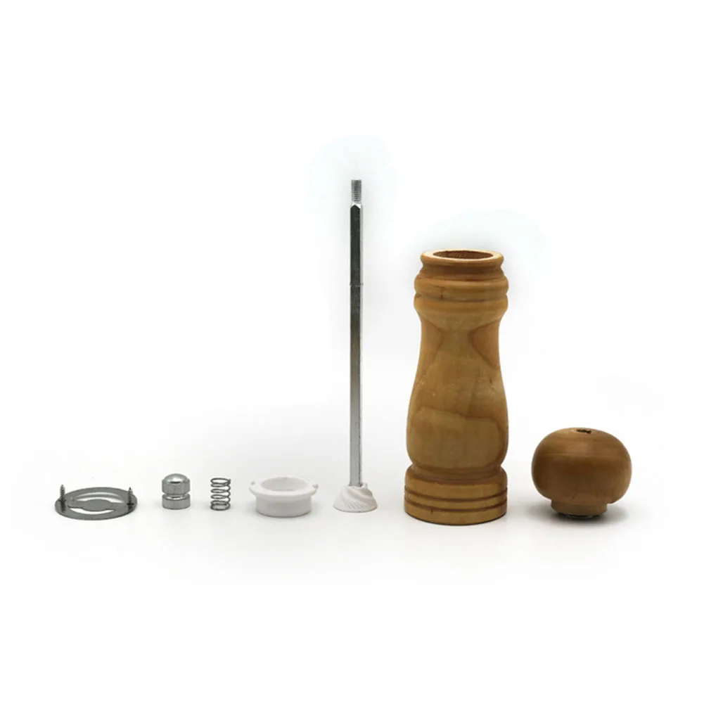 Wood Salt Pepper Manual Spice Mill Corn Grinder Home Strong Adjustable Tool Handheld Seasoning 5/6/8inch kitchen gadget Sets
Wood Salt Pepper Manual Spice Mill Corn Grinder Home Strong Adjustable Tool Handheld Seasoning 5/6/8inch kitchen gadget Sets
