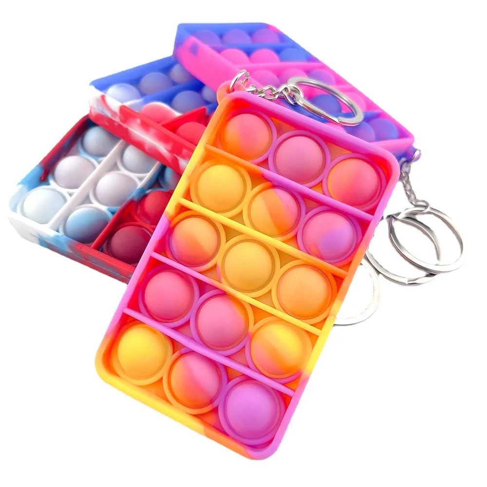 2021 Push Pops Bubble Sensory Toy Keychain Autism Squishy Stress Reliever Toys for Adult Kids Relief Funny Pop-it Fidget Toys
2021 Push Pops Bubble Sensory Toy Keychain Autism Squishy Stress Reliever Toys for Adult Kids Relief Funny Pop-it Fidget Toys