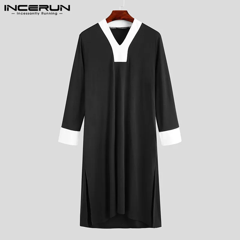 INCERUN Men Islamic Arab Kaftan Long Sleeve V Neck Vintage Patchwork Robes Middle East Muslim Saudi Arabia Mens Jubba Thobe 5XL
INCERUN Men Islamic Arab Kaftan Long Sleeve V Neck Vintage Patchwork Robes Middle East Muslim Saudi Arabia Mens Jubba Thobe 5XL