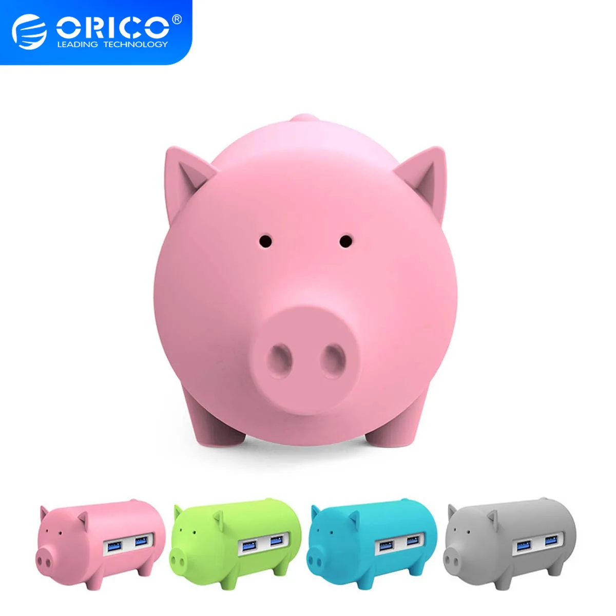 ORICO H4018 USB3.0 Hub Litte Pig 3 Ports with TF SD Card Reader for MacBook Air Laptop PC | Компьютеры и офис