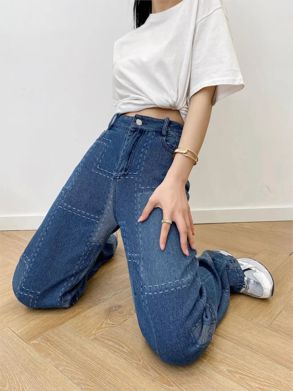 Jeans Pants Women summer Vintage Bule High Waisted trousers Leisure Loose Wide Leg Streetwear Fashion Baggy Jeans
Jeans Pants Women summer Vintage Bule High Waisted trousers Leisure Loose Wide Leg Streetwear Fashion Baggy Jeans
