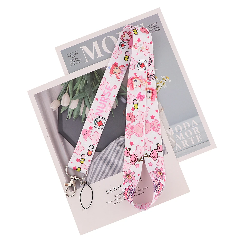 Flyingbee Мультяшные розовые медицинские медсестры птичий медведь шнурок бейдж ID шнурки для телефона веревка для ключей шнурок для шеи аксессу... 
Flyingbee Мультяшные розовые медицинские медсестры птичий медведь шнурок бейдж ID шнурки для телефона веревка для ключей шнурок для шеи аксессу...