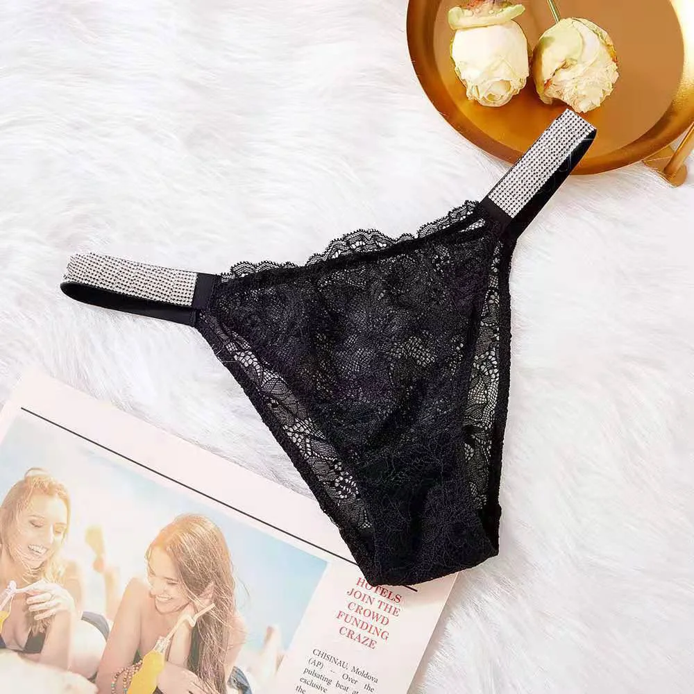 Menore Women Sexy Lingerie Lace Panties Thongs Rhinestone Lace Embroidery G-String T-Back Briefs Underwear Ladies Panties
Menore Women Sexy Lingerie Lace Panties Thongs Rhinestone Lace Embroidery G-String T-Back Briefs Underwear Ladies Panties