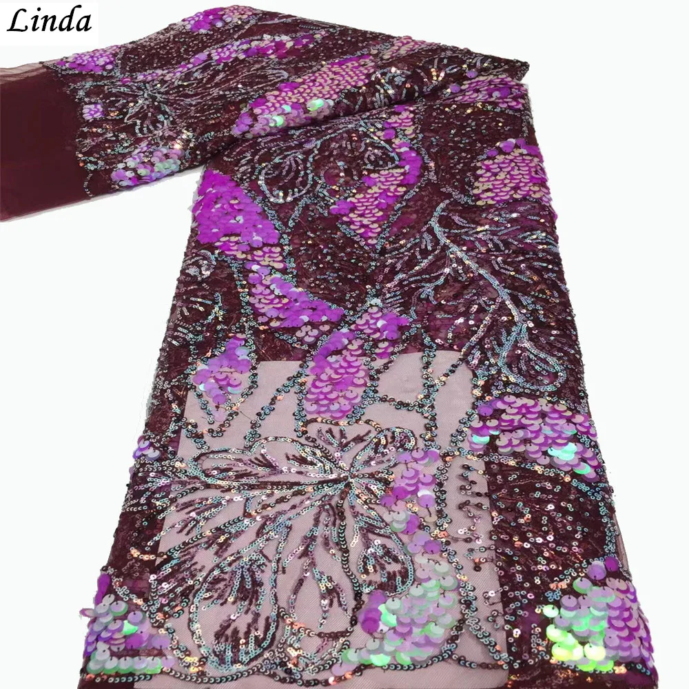 Purple African Sequins Lace Fabric 2021 High Quality Lace For Wedding Dress French Tulle Lace Fabric Nigerian Lace Fabrics
Purple African Sequins Lace Fabric 2021 High Quality Lace For Wedding Dress French Tulle Lace Fabric Nigerian Lace Fabrics