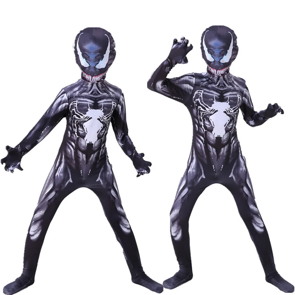 Черный костюм Venomboys на Хэллоуин для взрослых и детей, карнавальный комбинезон для дня рождения, детское праздвечерние чное боди
Черный костюм Venomboys на Хэллоуин для взрослых и детей, карнавальный комбинезон для дня рождения, детское праздвечерние чное боди