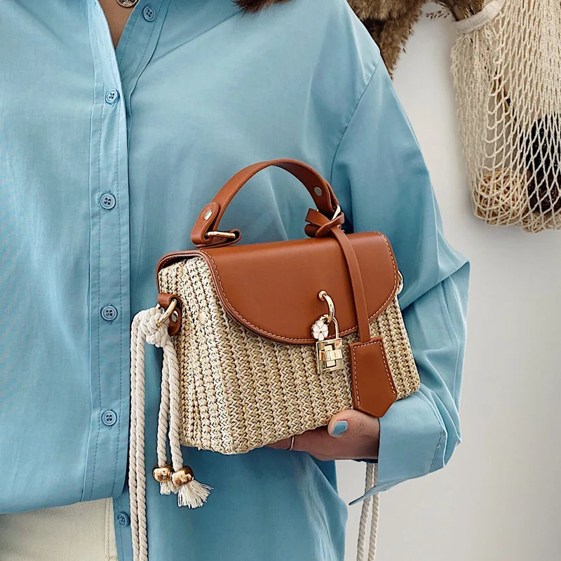 New Summer Straw Bag Beach Weave Handbag Women Crossbody Bags 2021 Fashion Ladies Messenger Bag Evening Clutches Female Purse
New Summer Straw Bag Beach Weave Handbag Women Crossbody Bags 2021 Fashion Ladies Messenger Bag Evening Clutches Female Purse
