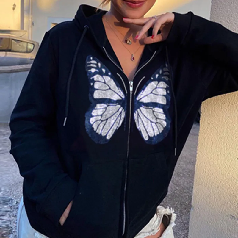 2021 Cotton Black Y2K Oversized Hoodies Women Zip Up Long Sleeve Sweatshirts Streetwear Gray Top Autumn
2021 Cotton Black Y2K Oversized Hoodies Women Zip Up Long Sleeve Sweatshirts Streetwear Gray Top Autumn
