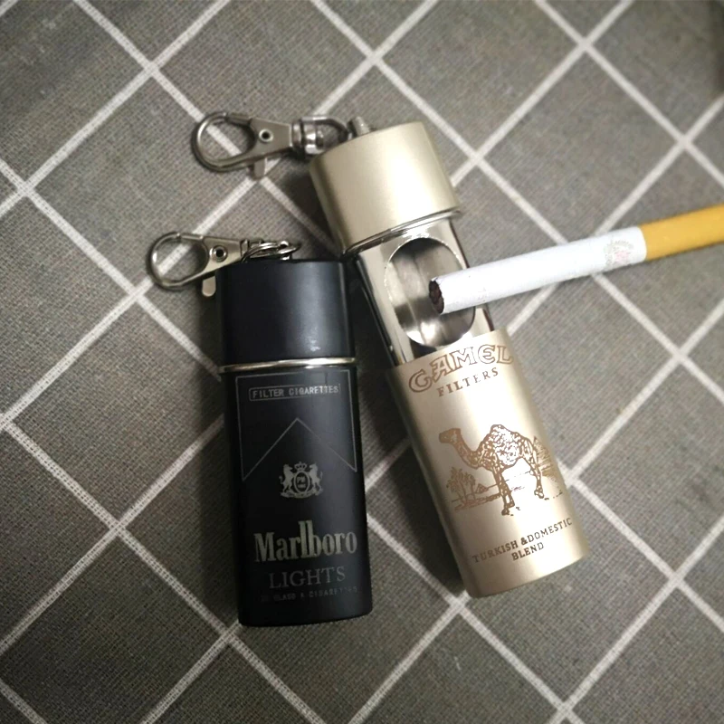 Personalized Sealed Metal Ashtray Portable Mini Mobile Ashtrays With Lid Keychain Storage cigarette Butt Men's pocket Gadget
Personalized Sealed Metal Ashtray Portable Mini Mobile Ashtrays With Lid Keychain Storage cigarette Butt Men's pocket Gadget