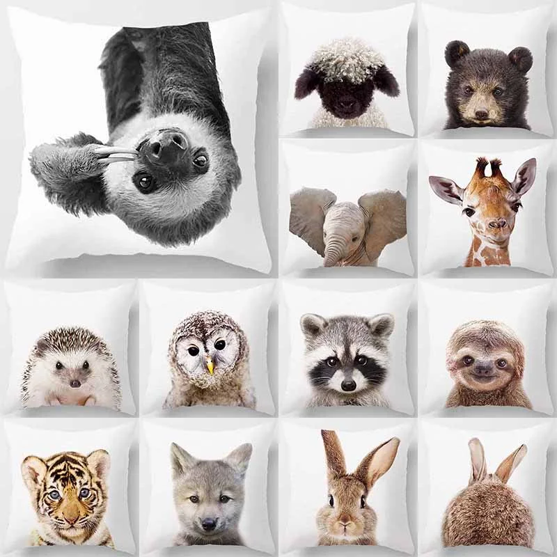 Home Animal Cute Silly Pillow Case Home Decoration Car Sofa Cushion Cover Pillow Case 40x40cm Kussenhoes Funda Almohada Cojines
Home Animal Cute Silly Pillow Case Home Decoration Car Sofa Cushion Cover Pillow Case 40x40cm Kussenhoes Funda Almohada Cojines