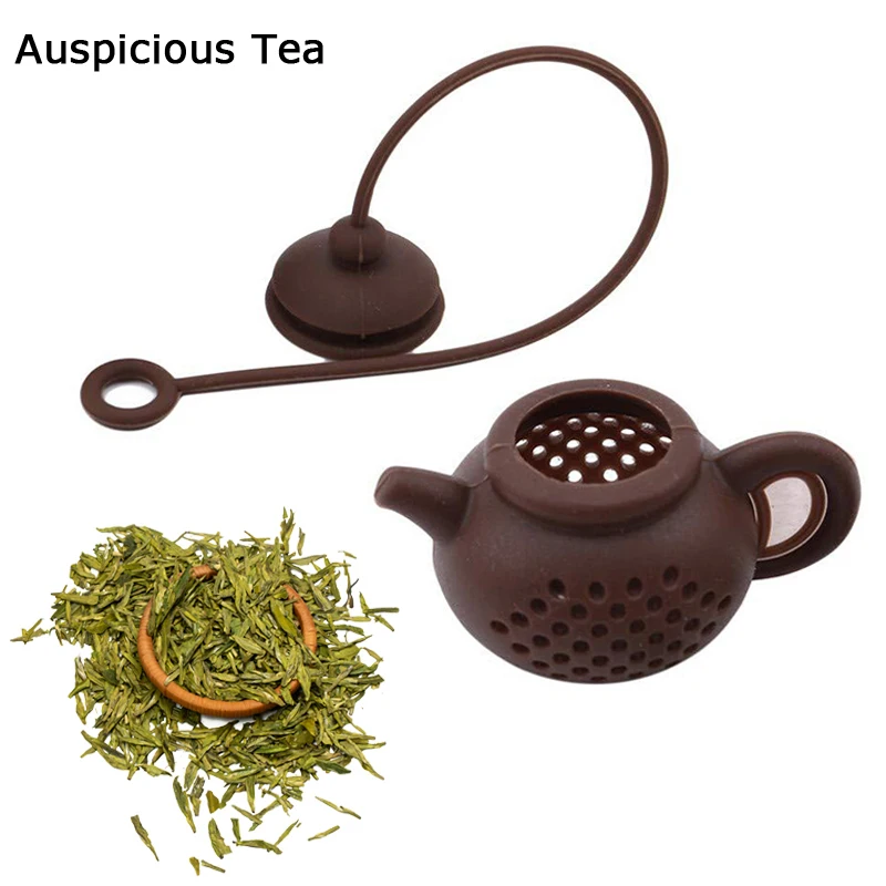 

1 шт. креативный ситечко для заваривания чая в форме чайника, Силиконовый Фильтр для чайного пакета, диффузор для листьев, чайная посуда, аксессуары для чайника, кухонное приспособление