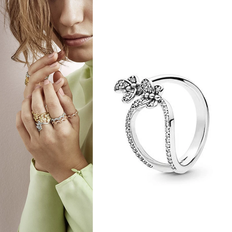 925 кольцо Silver Pan Ring Enchanting Double Butterfly With Crystal Cz Pan Ring For Women Wedding Party Fashion Jewelry
925 кольцо Silver Pan Ring Enchanting Double Butterfly With Crystal Cz Pan Ring For Women Wedding Party Fashion Jewelry