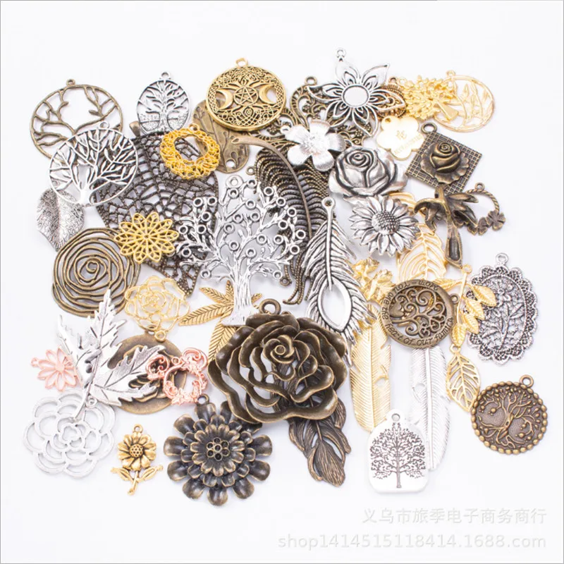 Mixed 100Gram Flower and tree Charm Pendants for Bracelet Necklace Jewelry Accessory DIY Craft Jewelry Making AL800015
Mixed 100Gram Flower and tree Charm Pendants for Bracelet Necklace Jewelry Accessory DIY Craft Jewelry Making AL800015