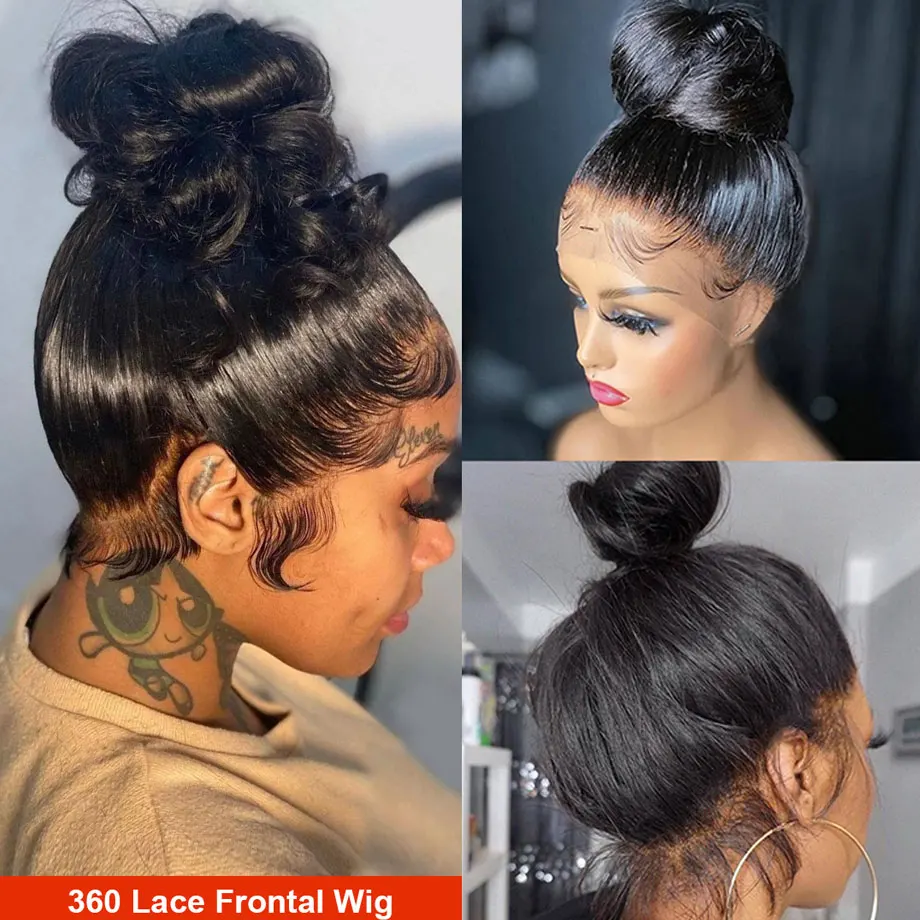 360 HD Lace Frontal Wig Brazilian Straight 13x6 Lace Front Wig Human Hair Preplucked 34" Transparent High Density Lace Wigs Sale
360 HD Lace Frontal Wig Brazilian Straight 13x6 Lace Front Wig Human Hair Preplucked 34" Transparent High Density Lace Wigs Sale