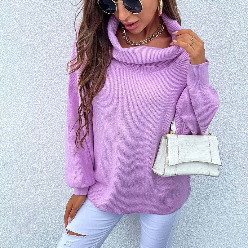 Sweater Women's Autumn And Winter 2021 New Solid Color Two-lapel Pullover Tops All-match Casual Wm*
Sweater Women's Autumn And Winter 2021 New Solid Color Two-lapel Pullover Tops All-match Casual Wm*