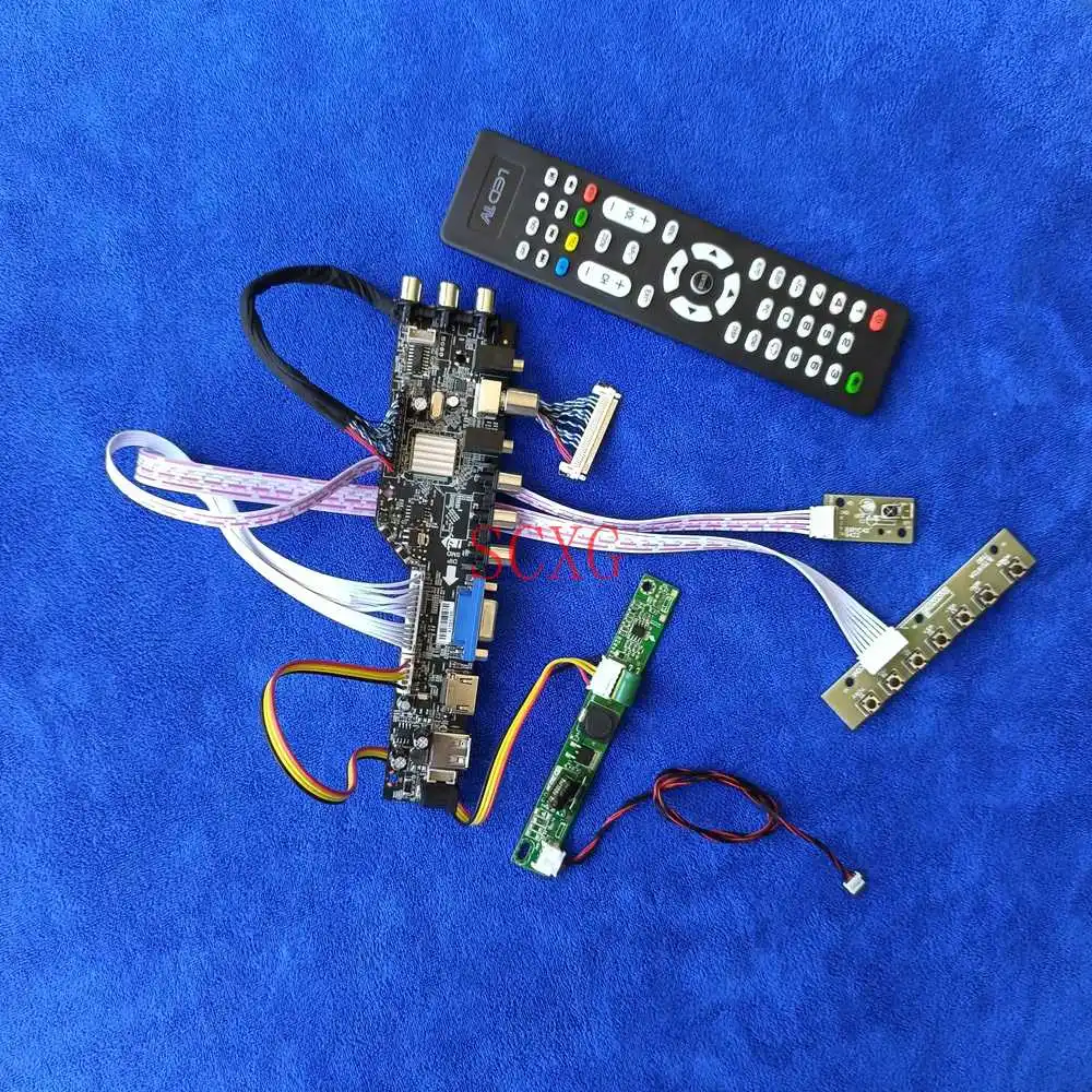 Monitor controller board KIT Digital Signal HDMI-compatible USB VGA 1440*900 LCD/LED For LM195WX1/MT190AW02/MV195WGM LVDS 30 Pin
Monitor controller board KIT Digital Signal HDMI-compatible USB VGA 1440*900 LCD/LED For LM195WX1/MT190AW02/MV195WGM LVDS 30 Pin