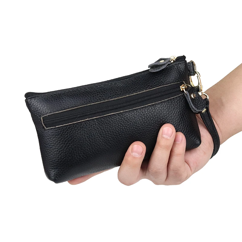 Simple design single bracelet leather long clutch double zipper inner lining lady wallet mini mobile phone bag lady zipper
Simple design single bracelet leather long clutch double zipper inner lining lady wallet mini mobile phone bag lady zipper
