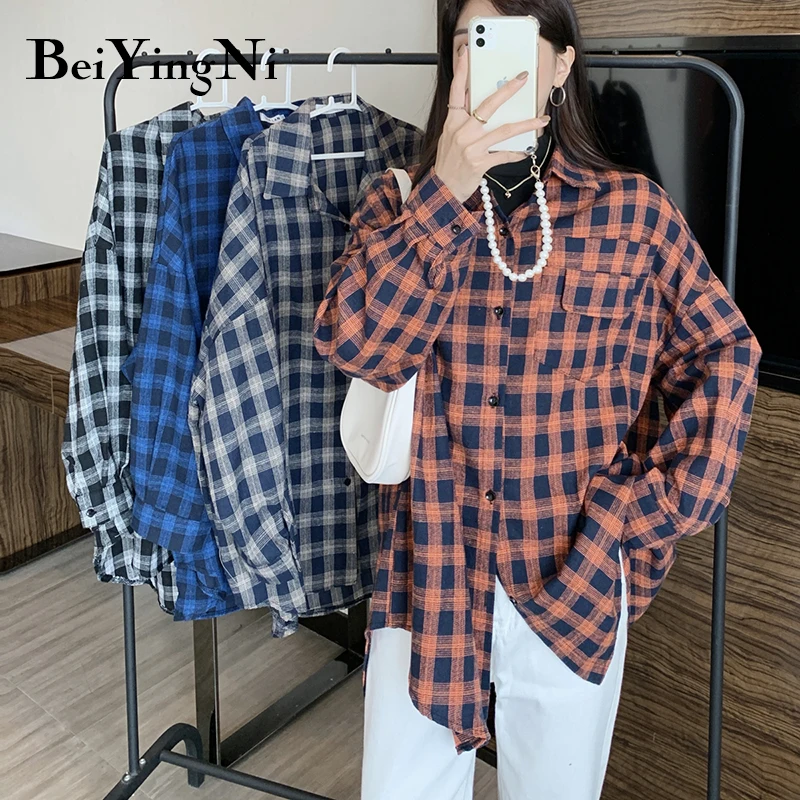 Beiyingni Stylish Shirt Women Buttons Up Vintage Oversized Blusas And Tops Female Full Sleeve Loose Harajuku CHIC Blouses Shirts
Beiyingni Stylish Shirt Women Buttons Up Vintage Oversized Blusas And Tops Female Full Sleeve Loose Harajuku CHIC Blouses Shirts