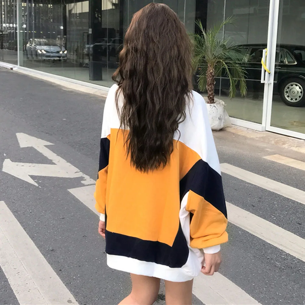 Japan Style Hoodie Spring Autumn New Korean Fashion Loose Casual Simple Contrast Splicing Digital Digital Long Sleeve 2021
Japan Style Hoodie Spring Autumn New Korean Fashion Loose Casual Simple Contrast Splicing Digital Digital Long Sleeve 2021
