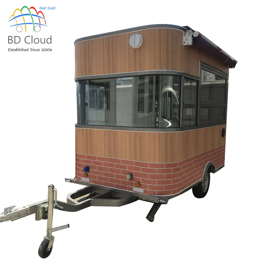 Четыре колеса электрический грузовик для продажи автомобиль уличной еды тележки