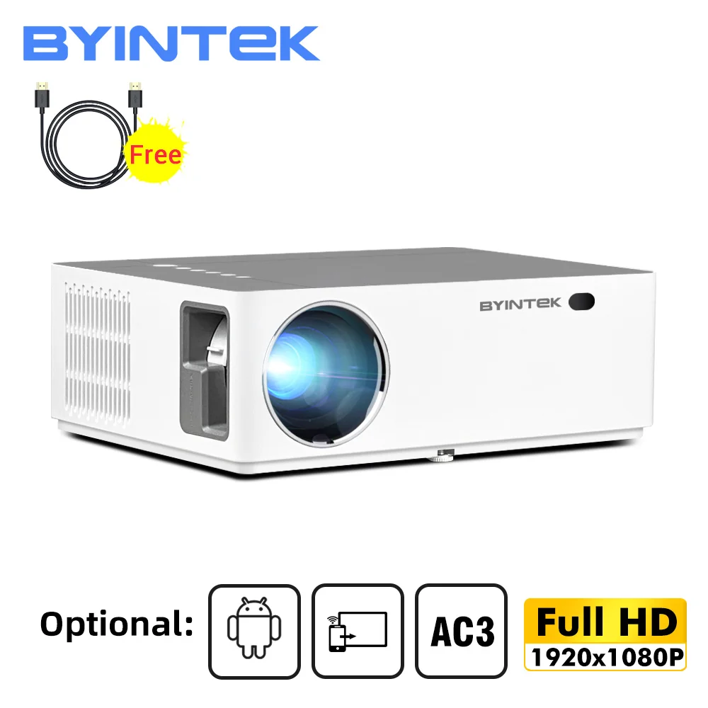 Фото Домашний кинотеатр BYINTEK K20 Full HD 1080P Android Wi Fi цифровая светодиодный - купить