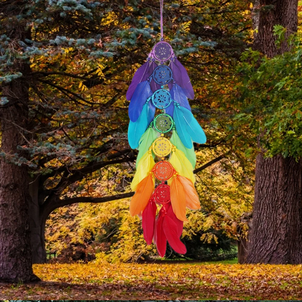 Seven Colors Feather Dream Catcher Hanging Wedding Gift Home Decor Girls Nordic Nursery Garden Decoration Room Accessories
Seven Colors Feather Dream Catcher Hanging Wedding Gift Home Decor Girls Nordic Nursery Garden Decoration Room Accessories