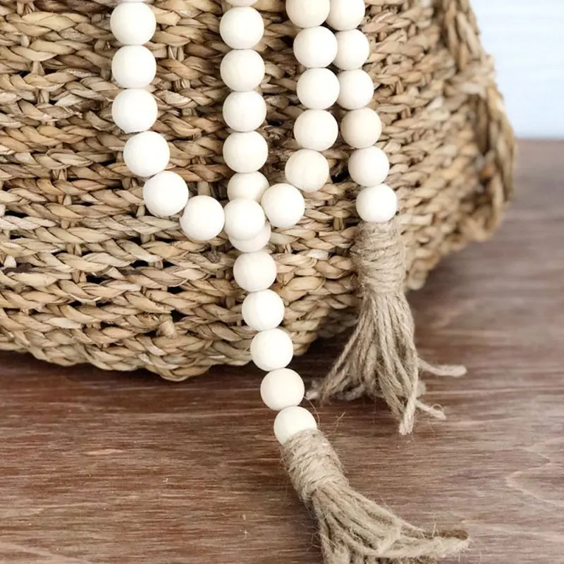 Wall Tassels Farmhouse Rustic Decorative Ornament Woven Wood Bead Garland With Wall Hanging Decorations
Wall Tassels Farmhouse Rustic Decorative Ornament Woven Wood Bead Garland With Wall Hanging Decorations