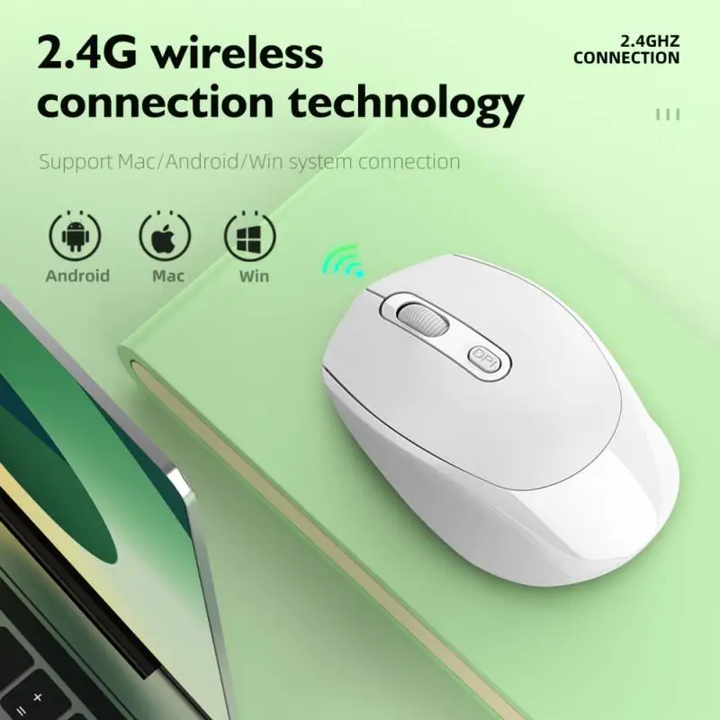 2.4GHz Wireless Mice With USB Receiver Gamer 1600DPI Mouse For Computer PC Laptop Black And White Options Fashion Design Durable
2.4GHz Wireless Mice With USB Receiver Gamer 1600DPI Mouse For Computer PC Laptop Black And White Options Fashion Design Durable