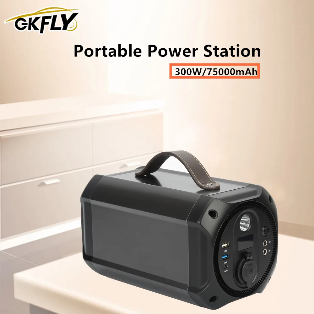 110V/220V 300W Portable Power Station 75000mAh Battery AC Outlet Type C Quick Charge Pure Sine Wave Flashlight For Camping
110V/220V 300W Portable Power Station 75000mAh Battery AC Outlet Type C Quick Charge Pure Sine Wave Flashlight For Camping