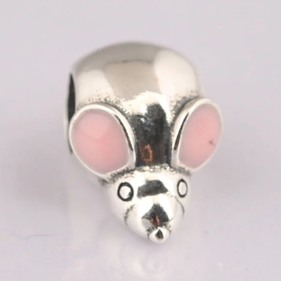 S925 Silver Bead Charm fit Lady Bangle Bracelet Cute Mouse Charm Pink Enamel Women DIY Jewelry
S925 Silver Bead Charm fit Lady Bangle Bracelet Cute Mouse Charm Pink Enamel Women DIY Jewelry