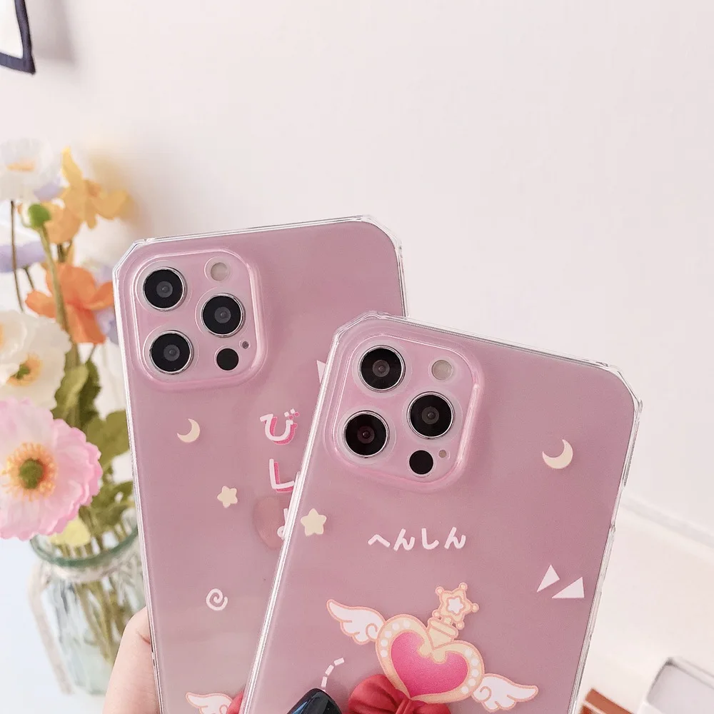 Pink Kawaii Anime Magic Wand Phone Case For iPhone 12 11 Pro Max Xr X Xs Max SE 2020 7 8 Plus Soft Silicone Cover
Pink Kawaii Anime Magic Wand Phone Case For iPhone 12 11 Pro Max Xr X Xs Max SE 2020 7 8 Plus Soft Silicone Cover