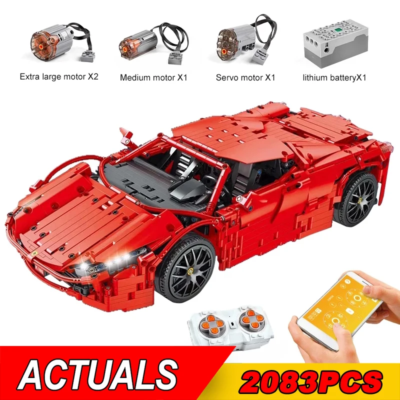 Высокотехнологичная игрушечная машинка MOULD KING 13048, моторизованная модель автомобиля с искусственным красным пауком, строительные блоки, ки...
Высокотехнологичная игрушечная машинка MOULD KING 13048, моторизованная модель автомобиля с искусственным красным пауком, строительные блоки, ки...