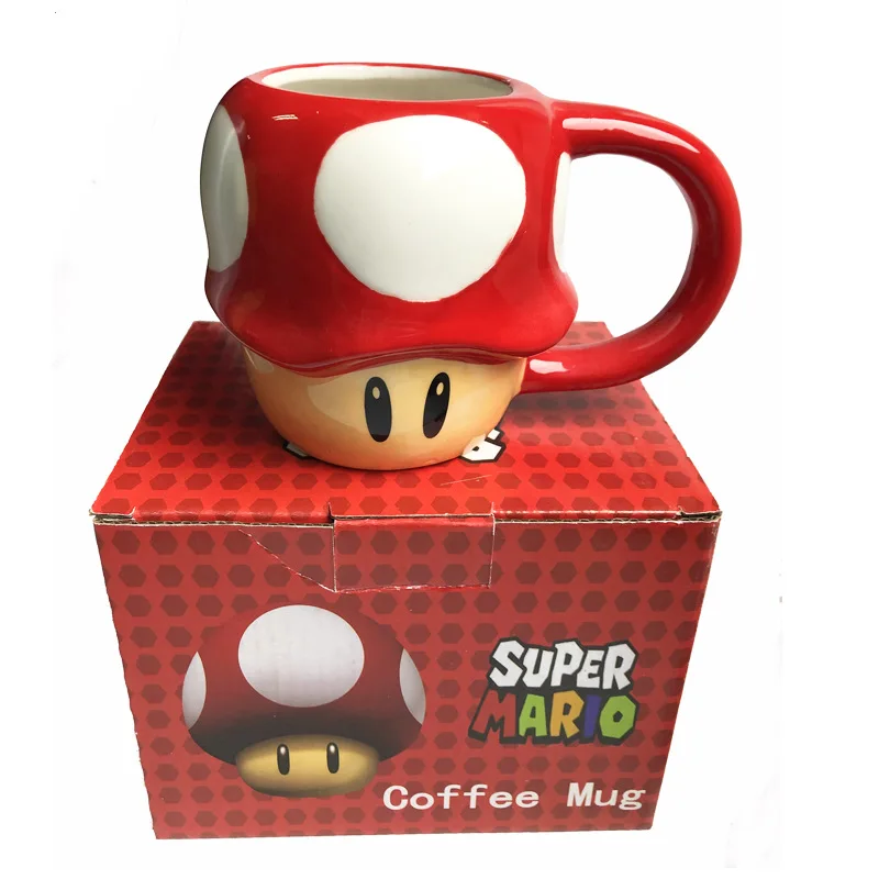BOUSSAC 3D mushroom coffee mug hot movie Super Mario Cartoon Expression mugs coffee cups Ceramic Drinkware for Birthday Gift
BOUSSAC 3D mushroom coffee mug hot movie Super Mario Cartoon Expression mugs coffee cups Ceramic Drinkware for Birthday Gift