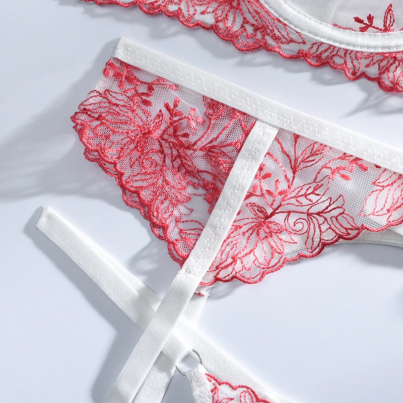 3-Piece Women Underwear Embroidery Lingerie Set Sexy Bra Brief Sets Push up Transparent Lace Embroidery Unlined Thin Lingerie
3-Piece Women Underwear Embroidery Lingerie Set Sexy Bra Brief Sets Push up Transparent Lace Embroidery Unlined Thin Lingerie