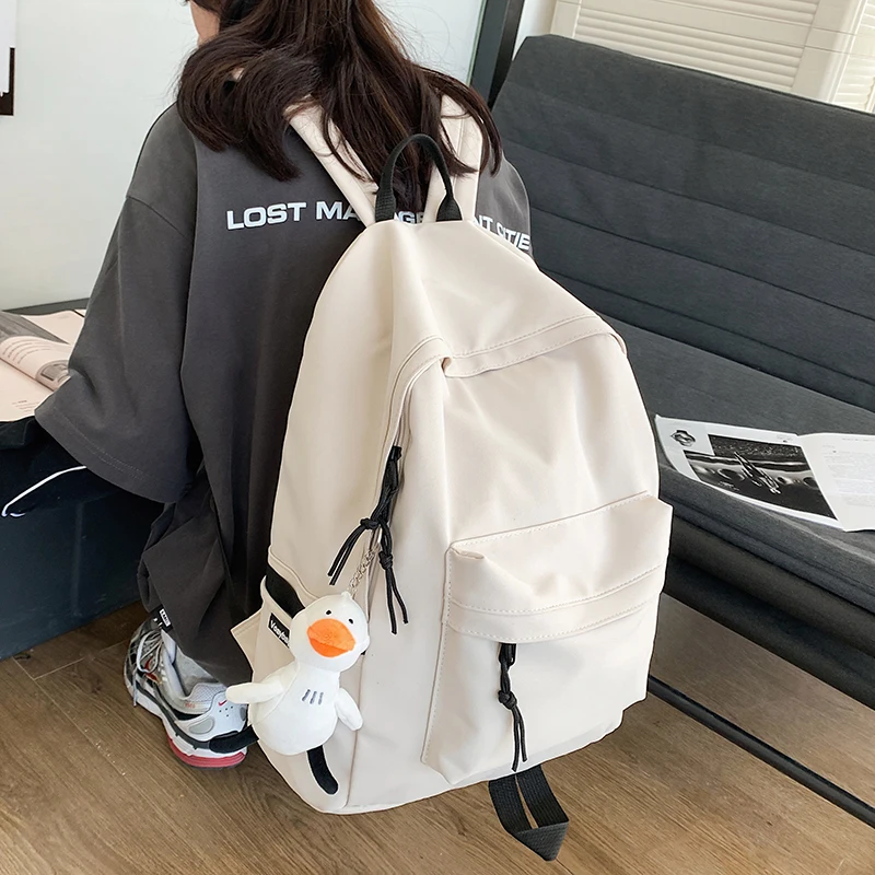 Nylon Women Backpack Solid Color Casual Quality School Bag Female Student School Backpack Travel Bagpack Large Backbag
Nylon Women Backpack Solid Color Casual Quality School Bag Female Student School Backpack Travel Bagpack Large Backbag