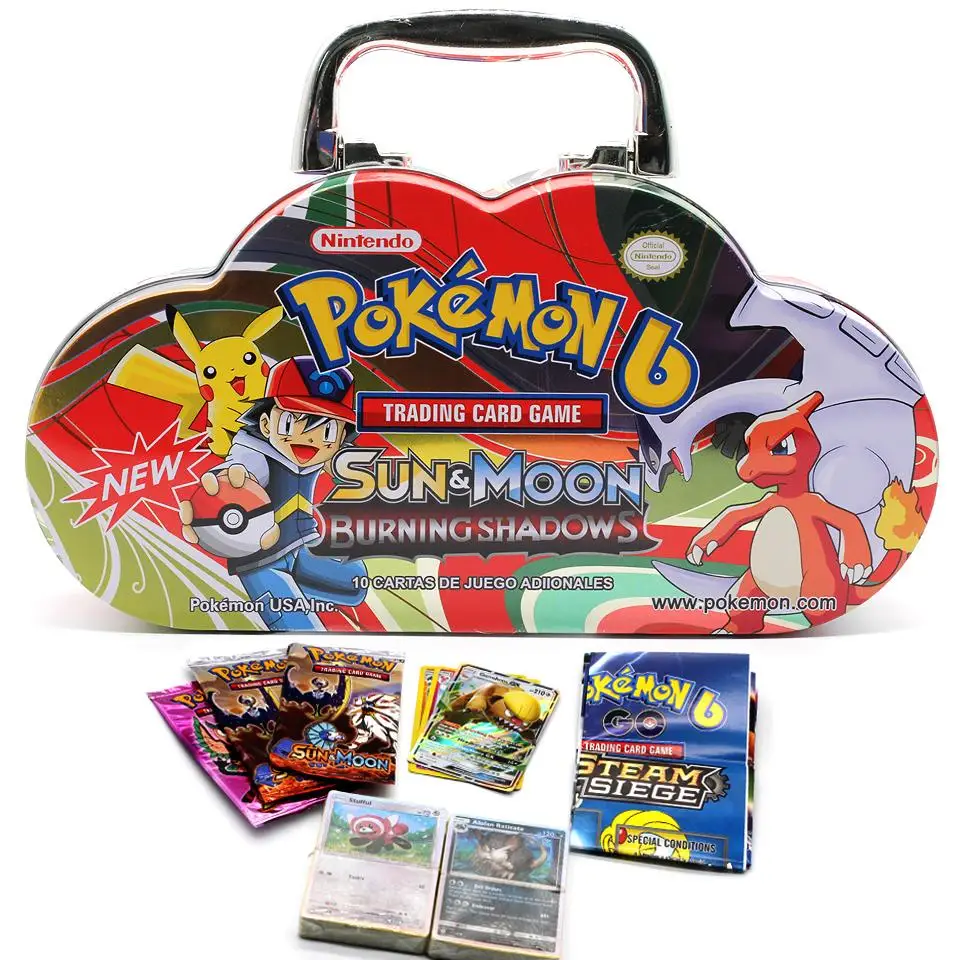 102pcs Of GX MEGA Shiny Pokemon Card Game Against Metal Point Trading Cards Children Pokémon Toy Set
102pcs Of GX MEGA Shiny Pokemon Card Game Against Metal Point Trading Cards Children Pokémon Toy Set