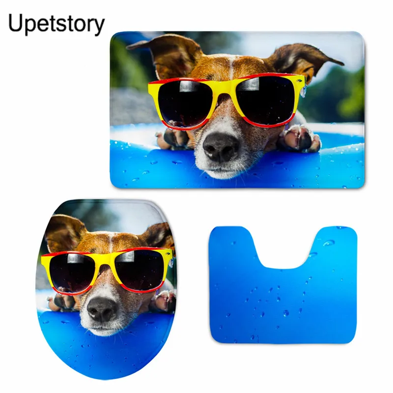 Upetstory Cute Dog Printed Bath Mat Set 3pieces Non-slip Floor Mats Toilet Rugs Absorbent Shower Foot Pads Bathroom Carpets
Upetstory Cute Dog Printed Bath Mat Set 3pieces Non-slip Floor Mats Toilet Rugs Absorbent Shower Foot Pads Bathroom Carpets