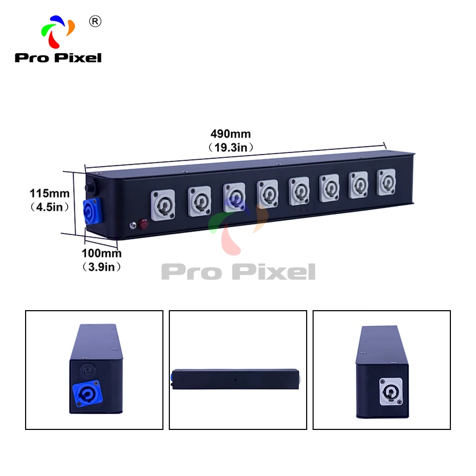 1 шт. 4 порта power con Box in и out для движущейся головки dj light | Освещение
