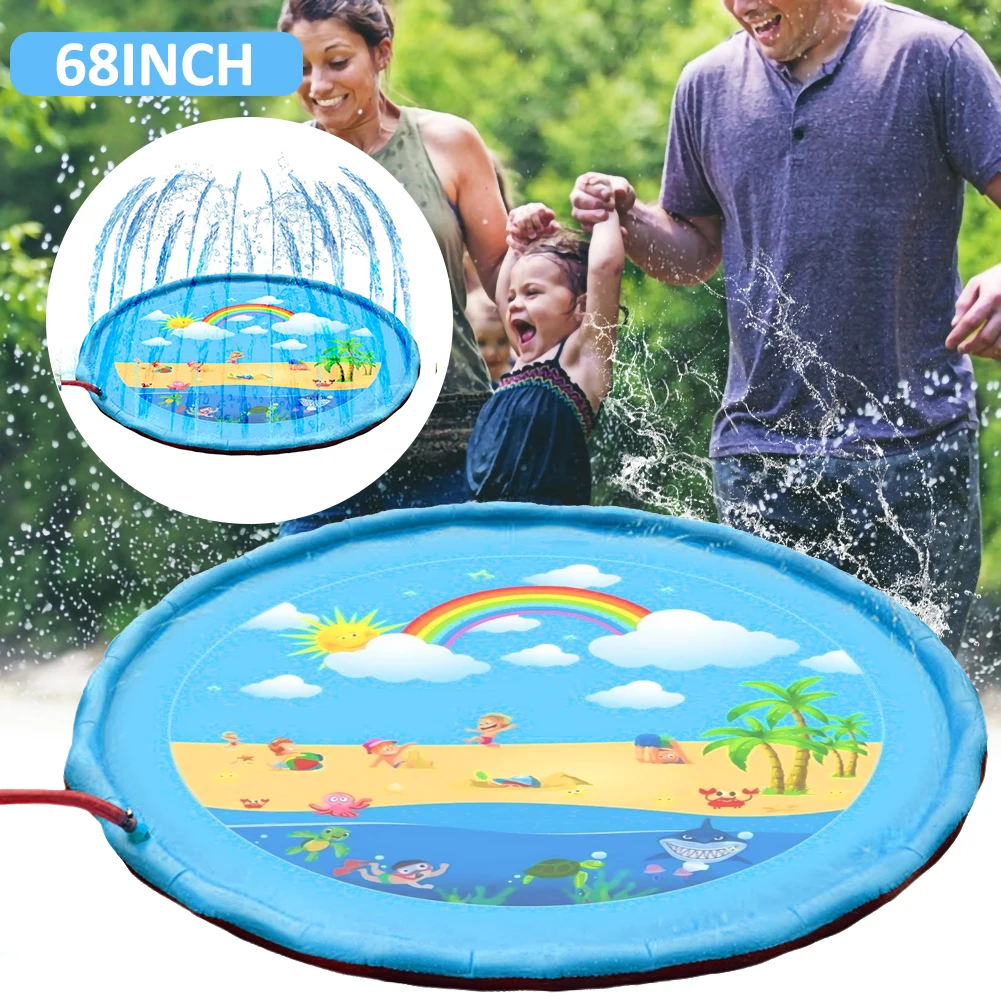 Коврик для распыления воды детский, уличный ороситель 68 дюймов, подходит для сада и бассейна
Коврик для распыления воды детский, уличный ороситель 68 дюймов, подходит для сада и бассейна