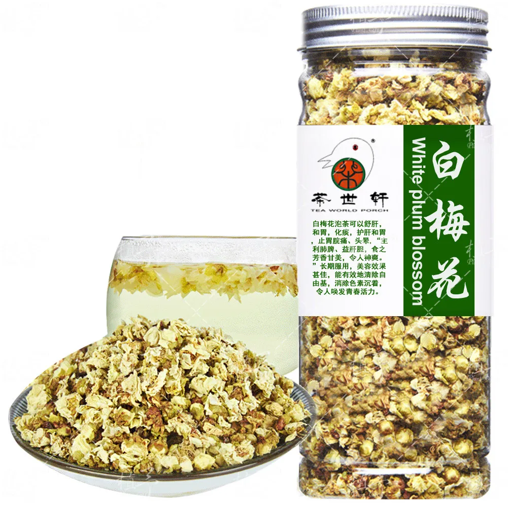 50g White plum blossom Dried Flower Loose Organic Health skin care Herbal Freckle Whitening Skin Care Raw Materials Dry Tea 
50g White plum blossom Dried Flower Loose Organic Health skin care Herbal Freckle Whitening Skin Care Raw Materials Dry Tea